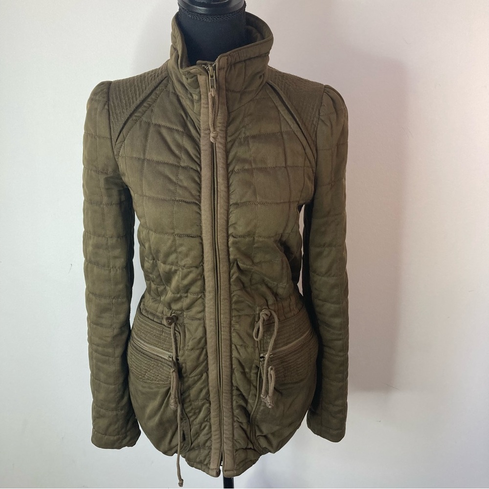 Wilfred Army Green, Quilted Marquis Jacket
